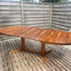 Oval table Baumann, two extensions, rosewood top.