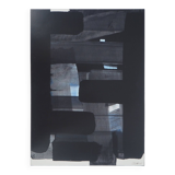 Pierre SOULAGES: Gouache on paper 1973 - Original signed poster