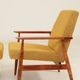 Two Lounge Chairs Vintage Mustard Boucle,  Mid Century Design, 1960