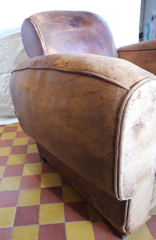 Club leather chair 50s