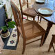 4 chairs cans art deco 1920 1930 in wood and antique canning