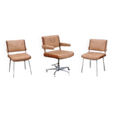 Set of an office chair and 2 Marcom chairs from the 60s