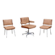Set d'un fauteuil de bureau et de 2 chaises Marcom années 60's