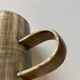Pottery pitcher vase faux wood decor 1970 to identify