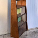 Vintage Alta 1950s glass-fronted bookcase