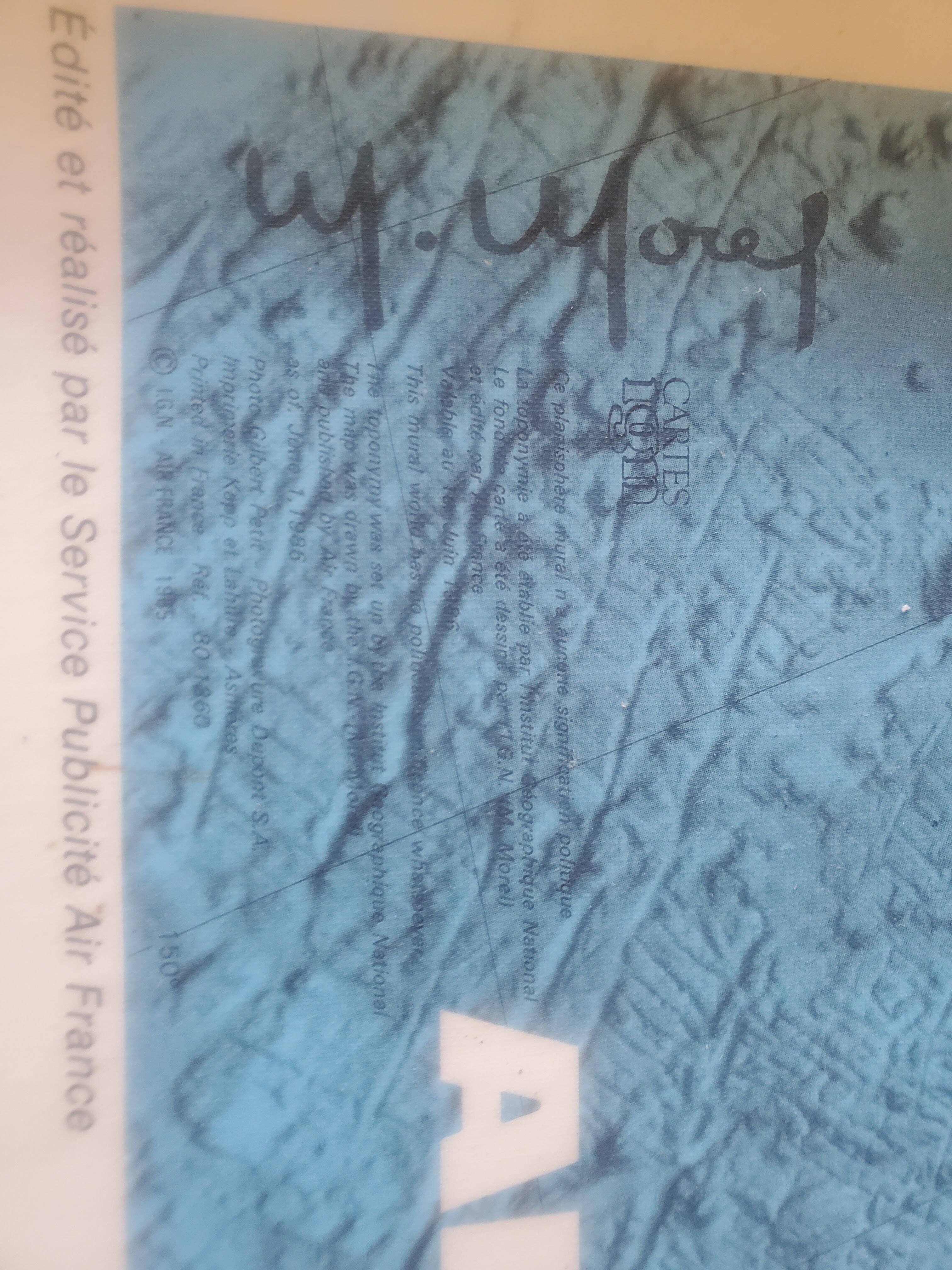 Air France Morel Map