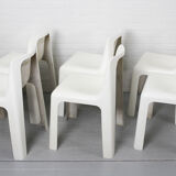Set of 6 OZOO 700 Fiberglass Dining Chairs by Marc Berthier for Roche Bobois, 1970s