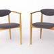 Pair of Mid-Century Armchairs, 1960s–70s German Vintage, Beech Wood