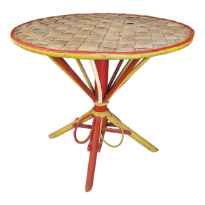 Table en bois peint vintage