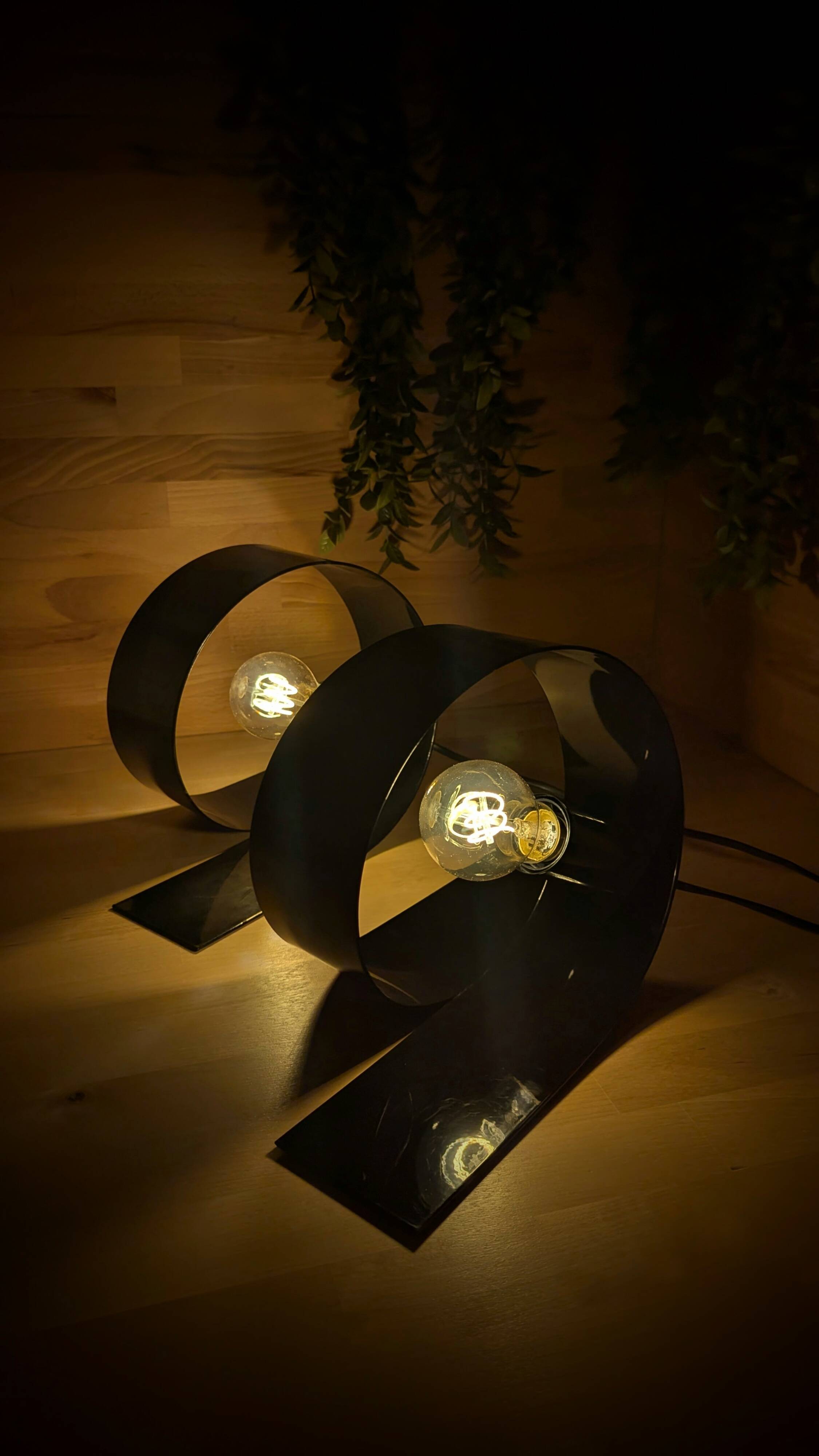 Pair of Massive Looping lamps (L-0132)