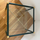 Leather-covered coffee table