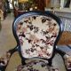 Pair of black armchairs Napoleon lll
