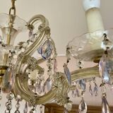 Venetian crystal chandelier Marie-Thérèse old rococo vintage French chandelier Louis XV 1970-80s
