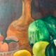 Huile sur toile nature morte
