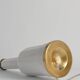 White Opaline Glass & Brass Heiberg Table Lamp, Denmark, Mid-19th century