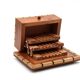 Porte-cigarettes en marqueterie de bois