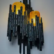 Lampe murale brutaliste par Marcel Fantoni, Italie, années 1960.