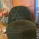 Pair of vintage toad armchairs
