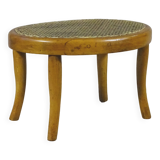 Caned foot stool, 1910 by Mundus, - FUßSCHEMEL