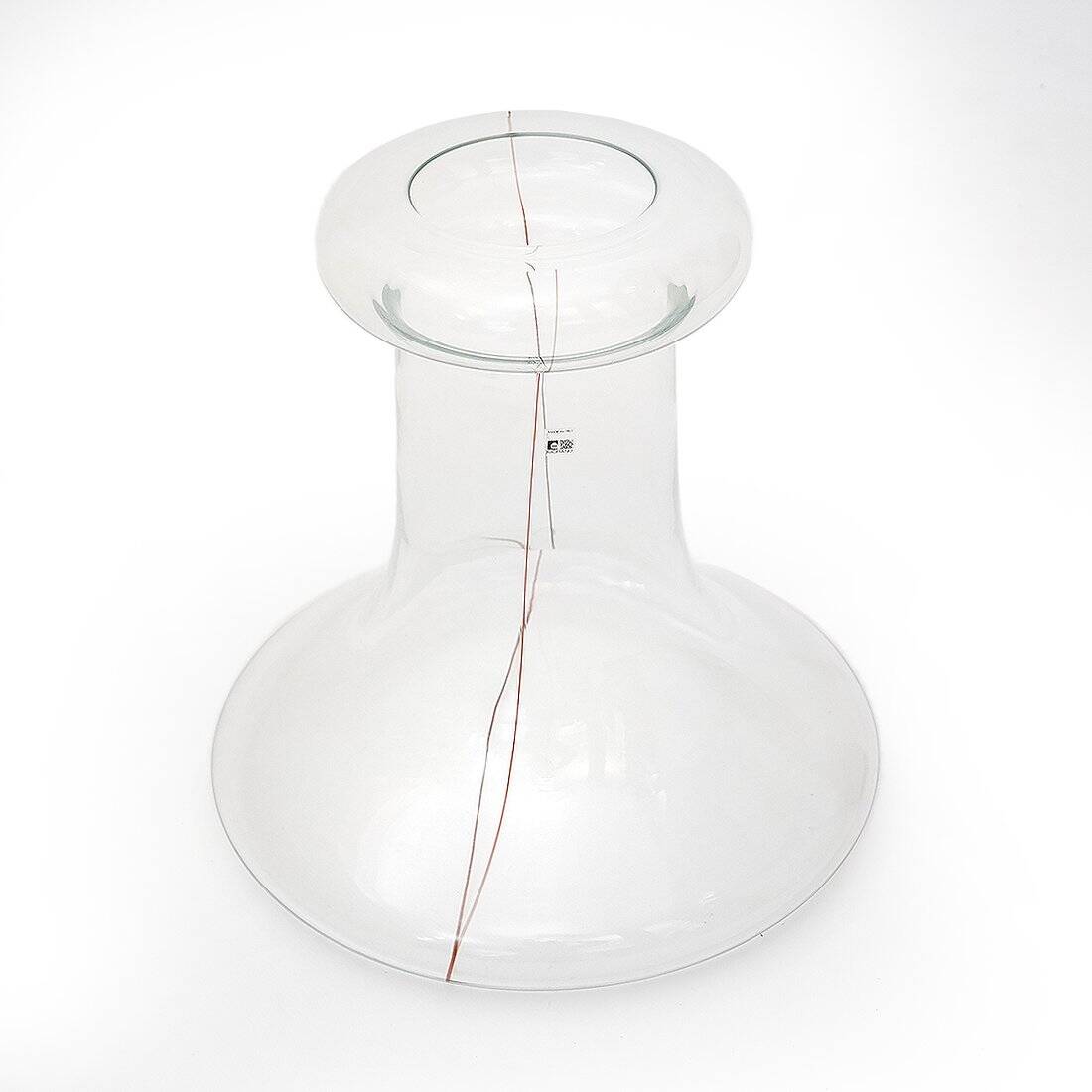 Transparent glass vase by Renato Toso for Fratelli Toso, 1970s.
