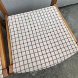 Wooden chair and fabric
