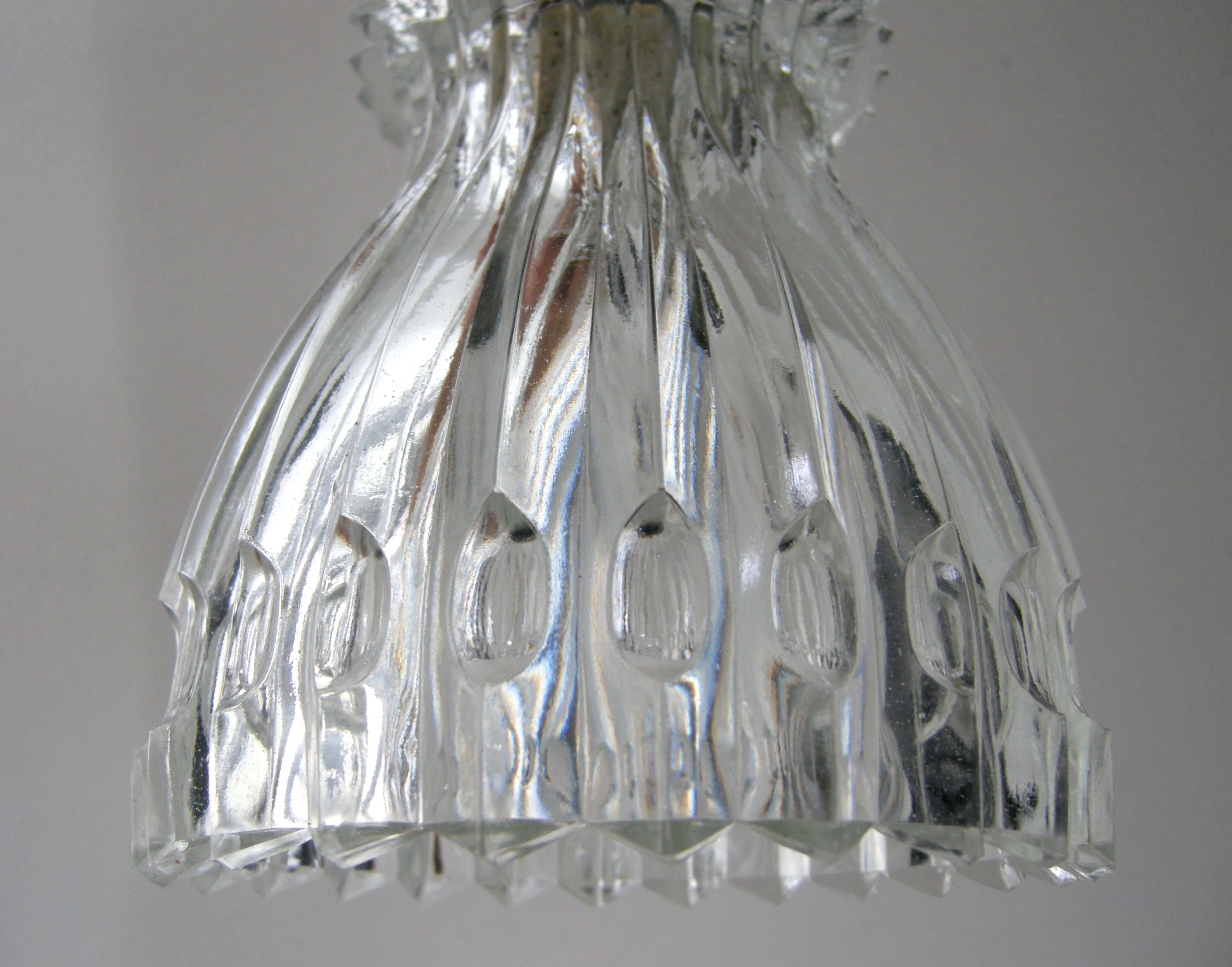 Suspension vintage 1960 verre