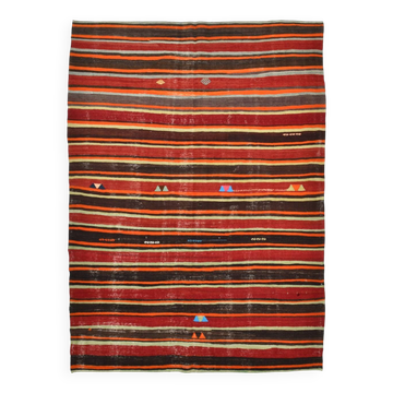 Turkish Kilim Rug, 191x274 Cm