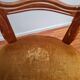 Pair of wooden chairs with velvet seats