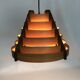 Scandinavian pendant light by Linus Bopp Limbach in pine slats. 1960s