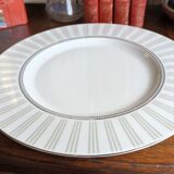 Guy Degrenne serving dish in Limoges porcelain, Venice Day Platinum