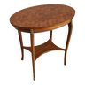 Marquetry pedestal table mid-20th century