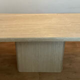 Travertine dining table 6/8 people