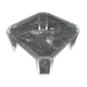 Octagonal Lucite coffee table by David Lange from the 1970s.