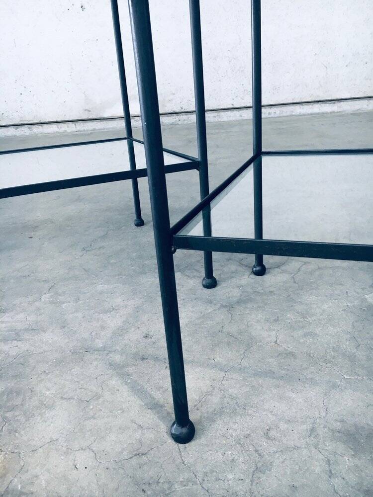 Minimalist Two-Tier Side Tables, Belgium, 1960s, Set of 2