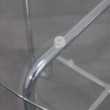 Tubular frame coffee table in Bauhaus style, 1980s