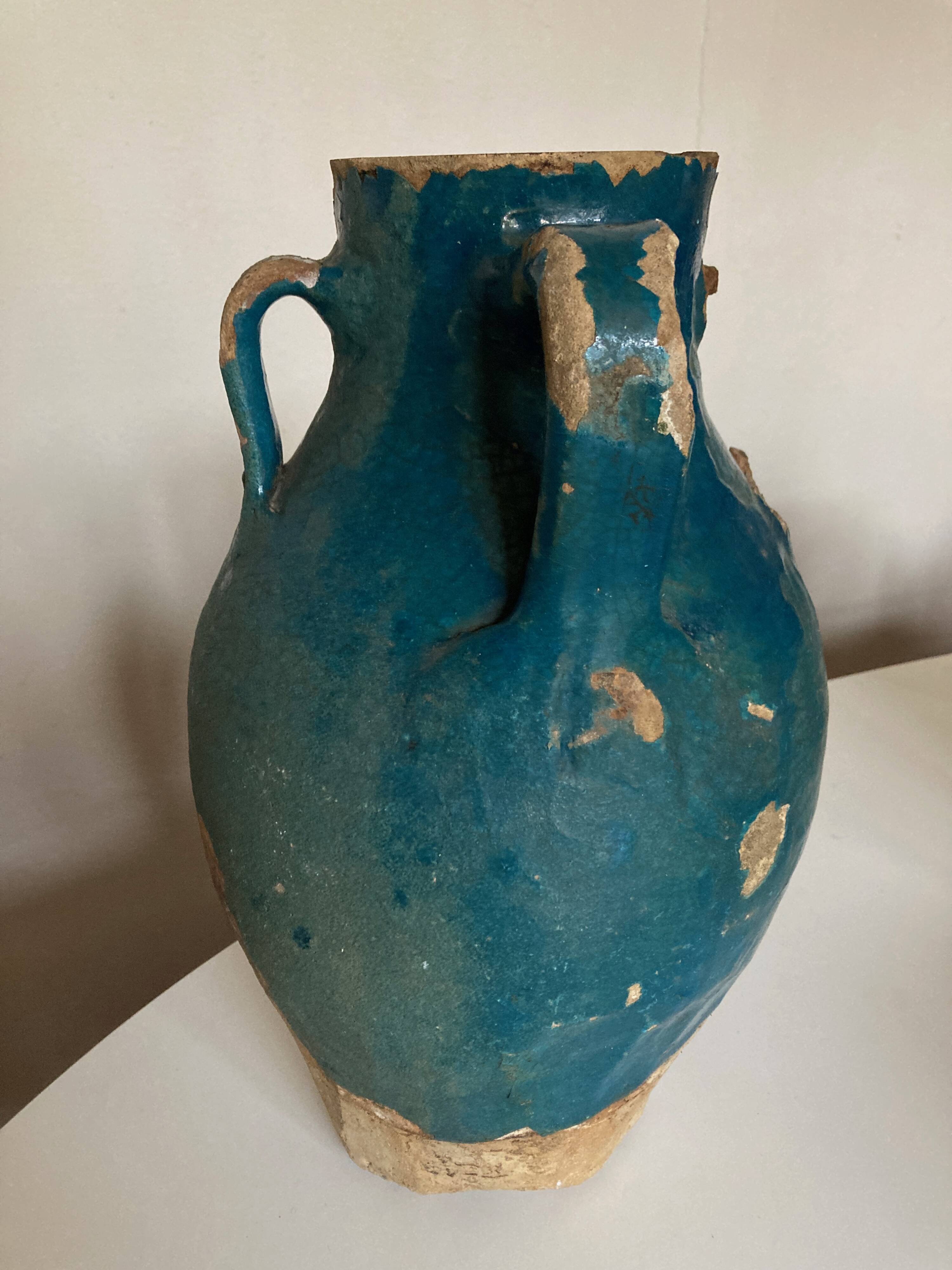 Jar 18th XXXL Persian blue archeology Central Asia Islamic arts