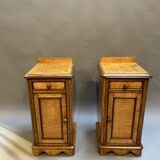 Paire de tables de chevet victoriennes en bois satiné