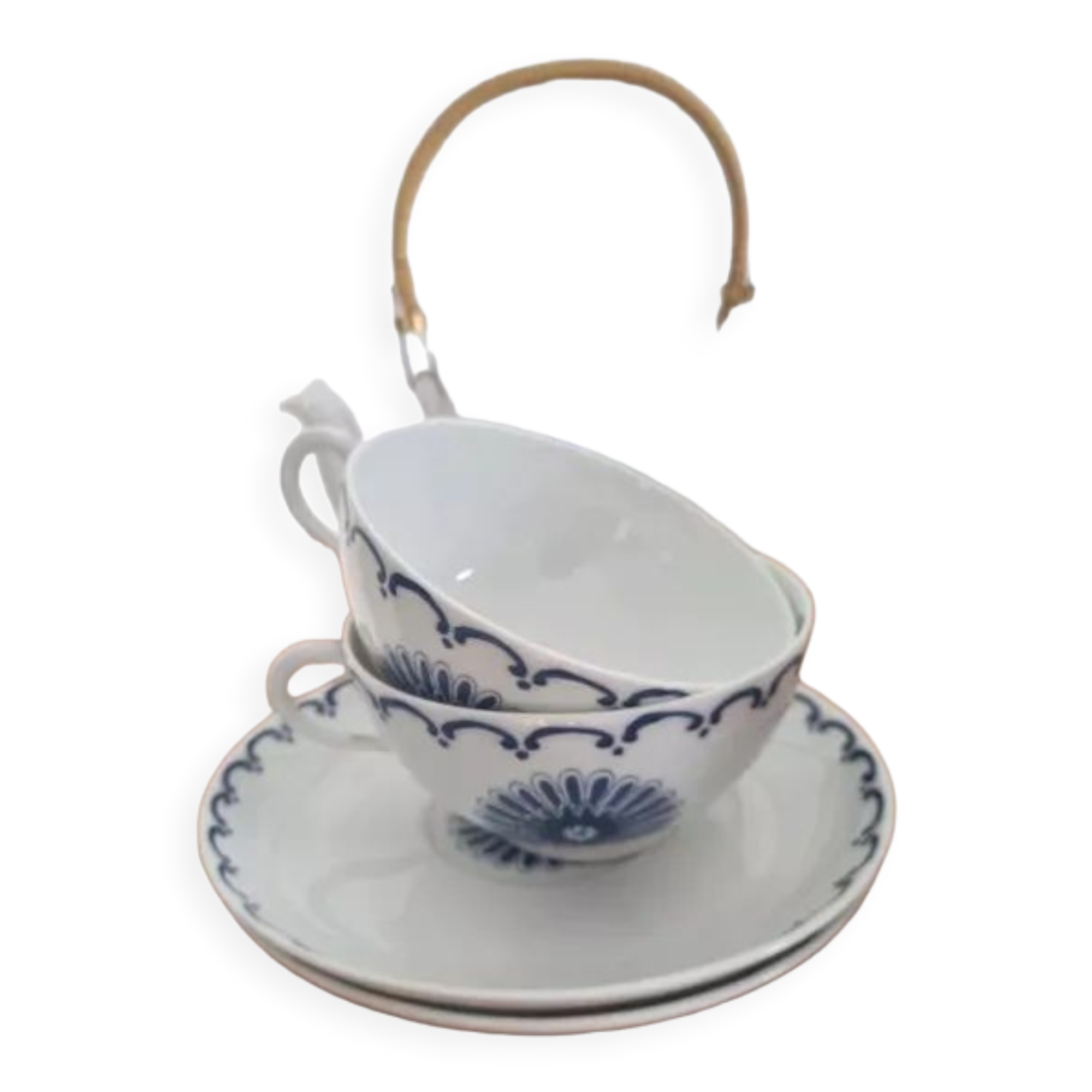 Giraud porcelain teapot and cup set