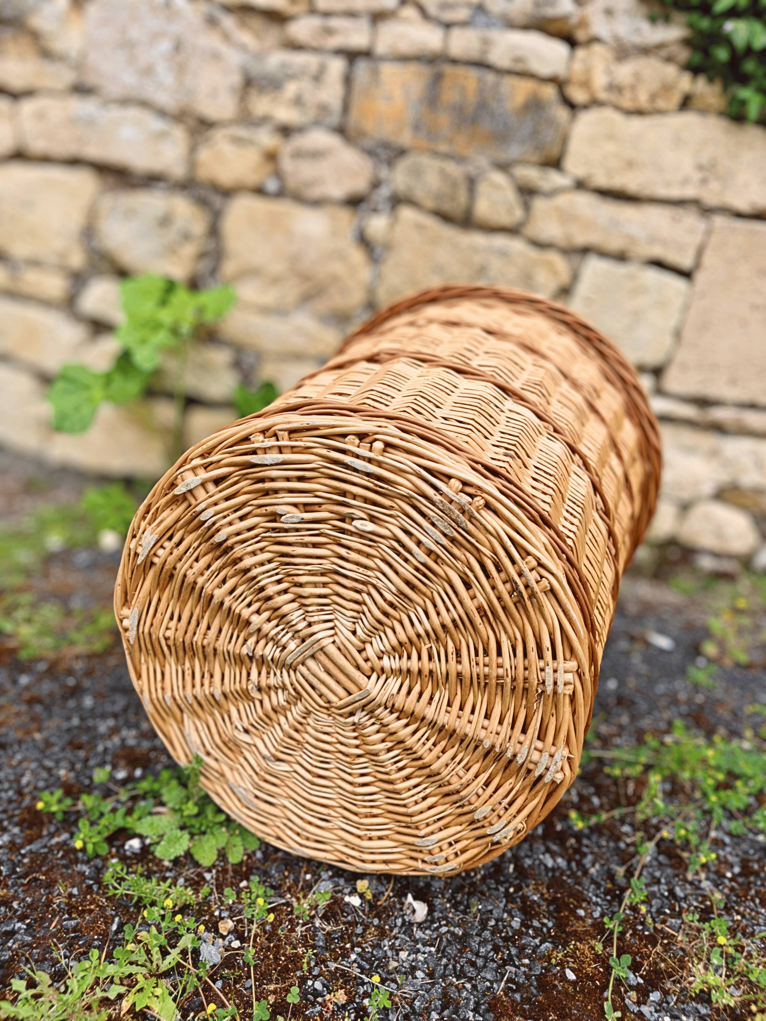 Large Wicker Basket with Lid