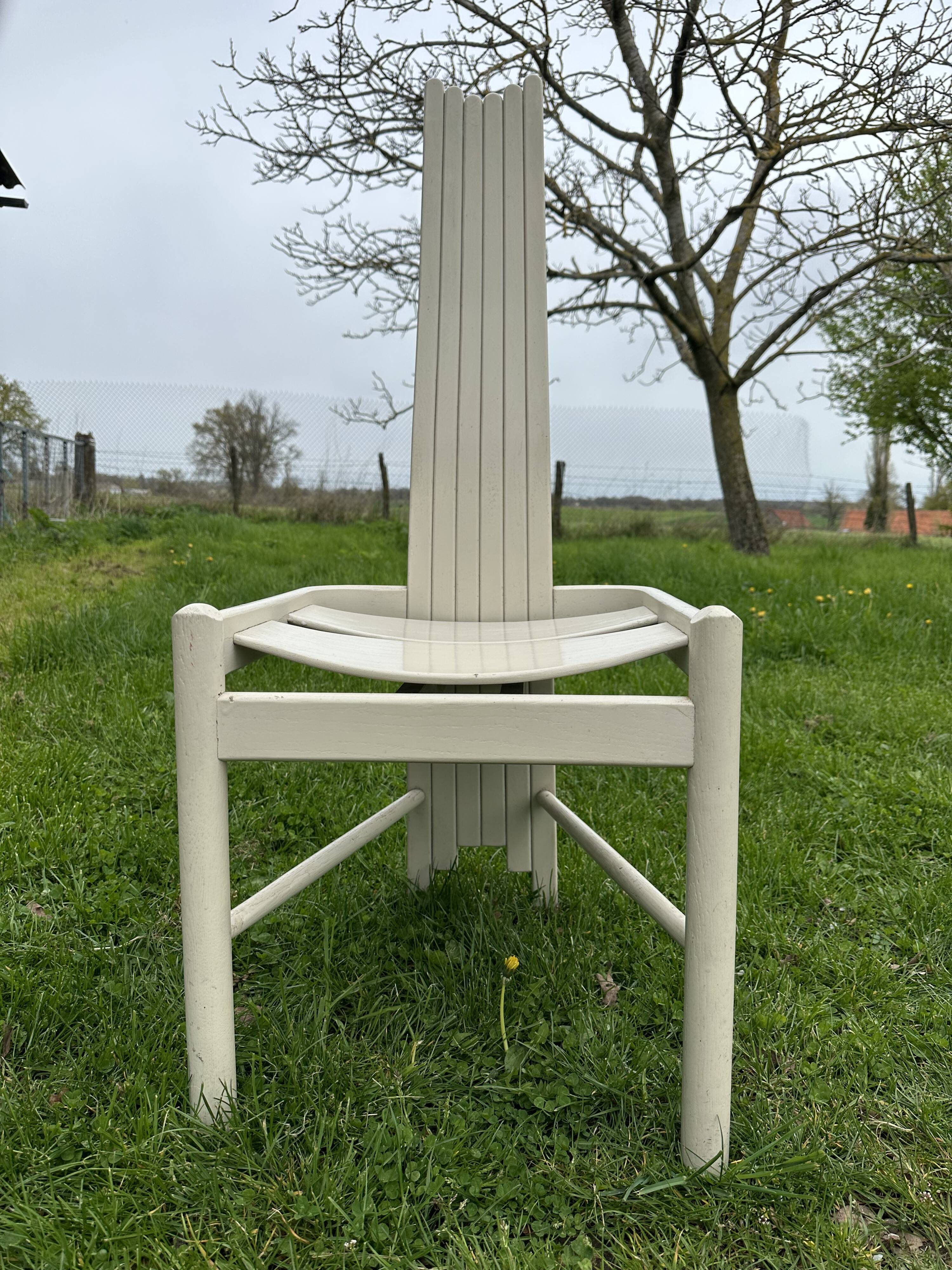 Modernist solid wood chair
