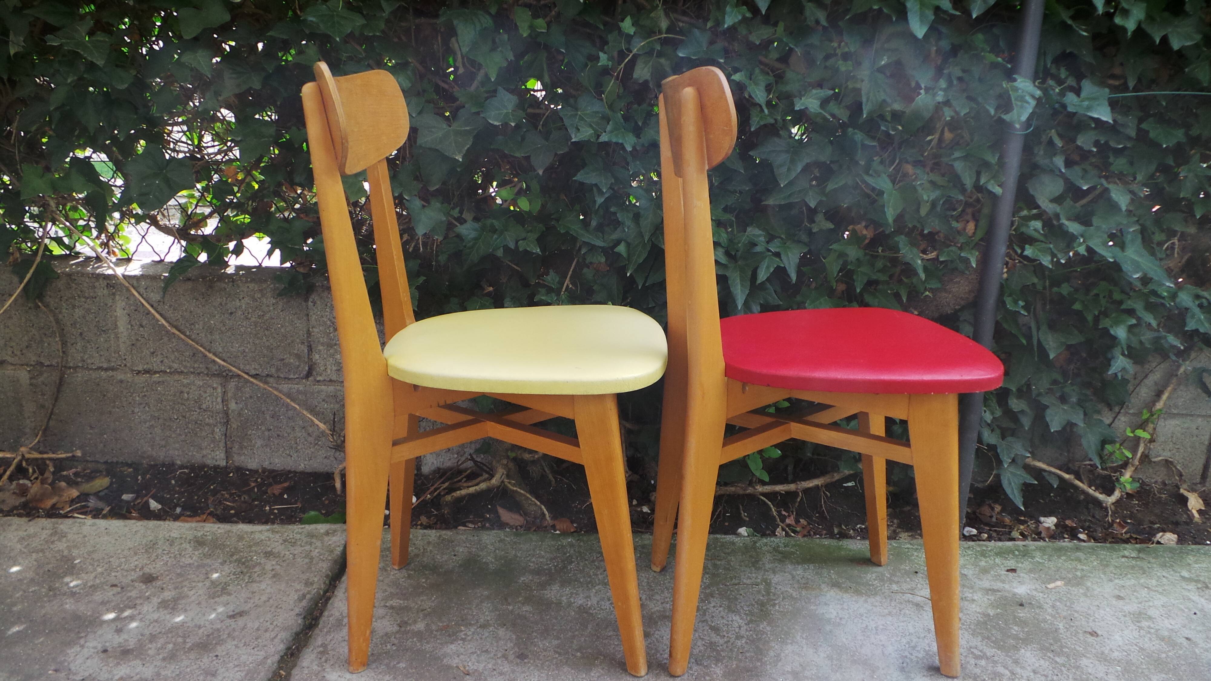 Compass foot chairs 1950