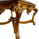 Table de milieu en bois doré table basse Louis XVI