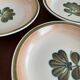 set of 6 floral deep plates Gien - vintage floral plate service KA