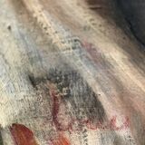 Melancholic female nude, in a sculpted baroque frame