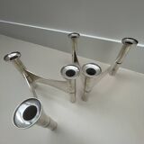 Candle Holder in Silver Metal