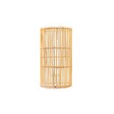Natural rattan wall light