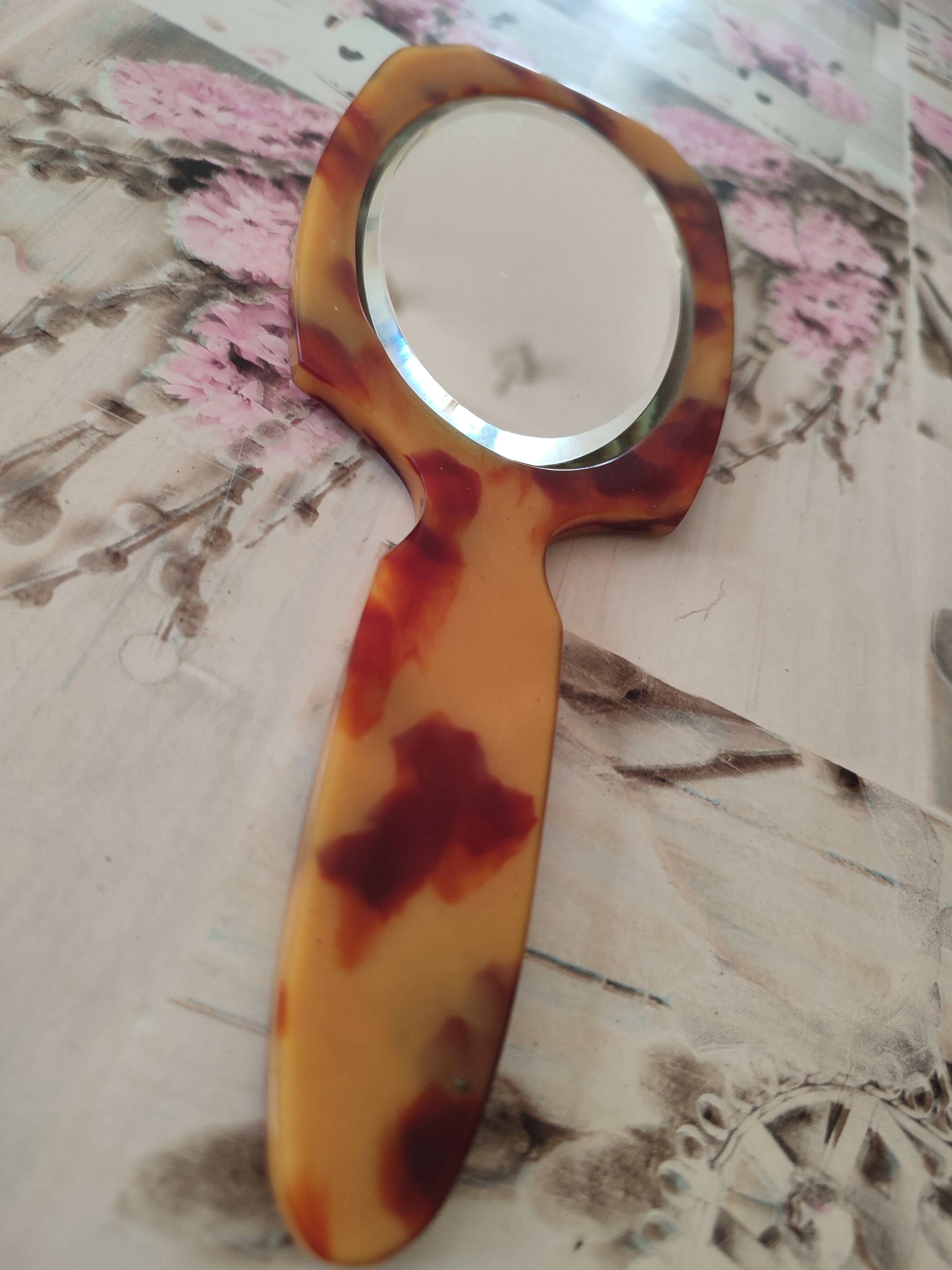 Miroir à main biseauté