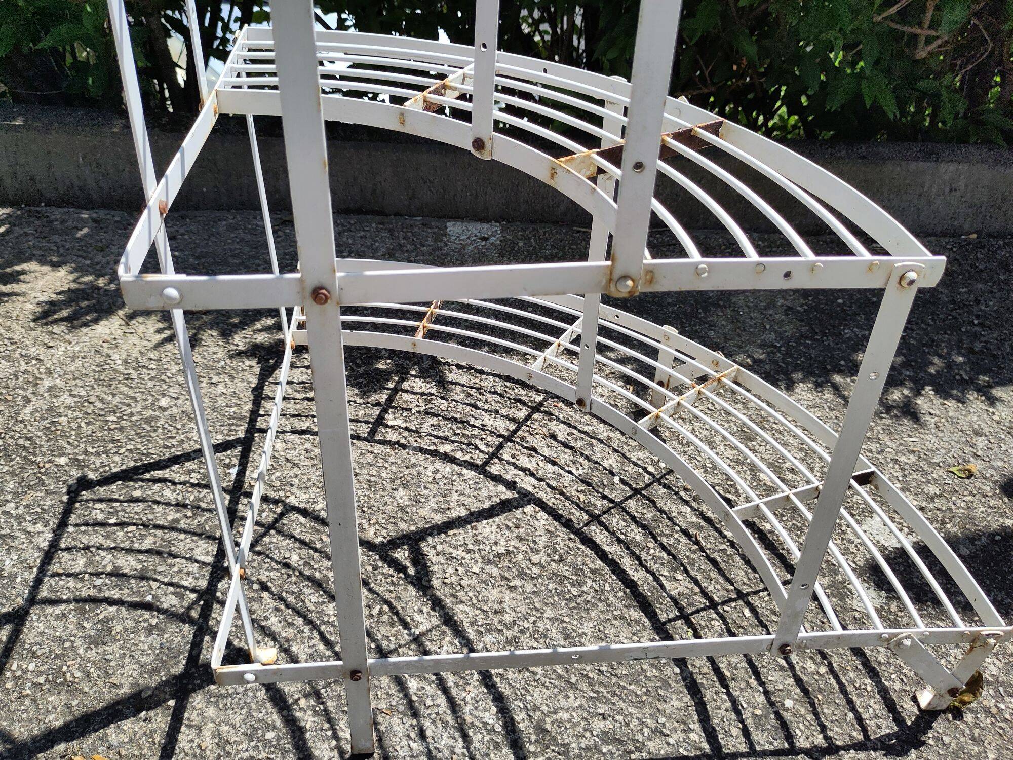 Old metal plant holder