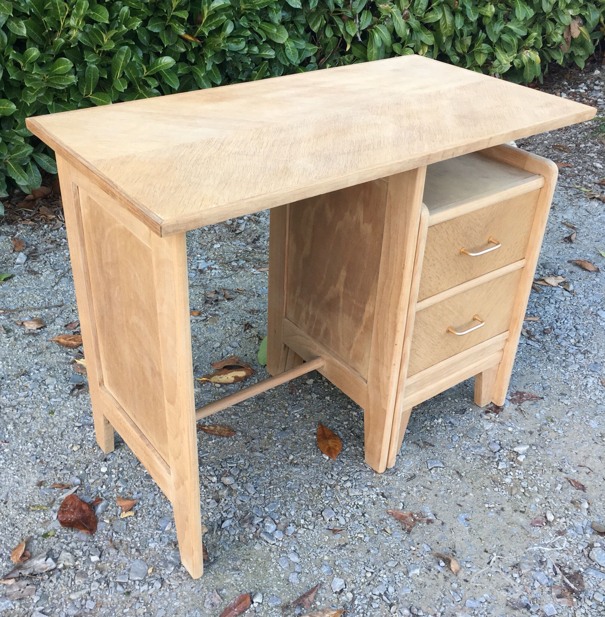 Bureau vintage 2 tiroirs 1950