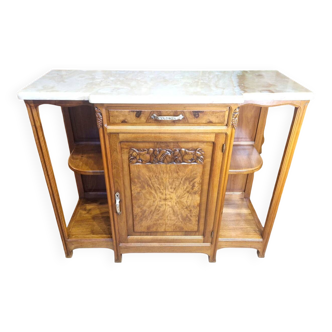 Buffet from the end of the Art Nouveau period, École de Nancy, in walnut by Gauthier Poinsignon (unsigned)